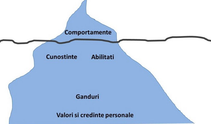 Ce legatura e intre un aisberg si schimbarea personala? Sau povestea lupului care isi schimba parul, dar si naravul...