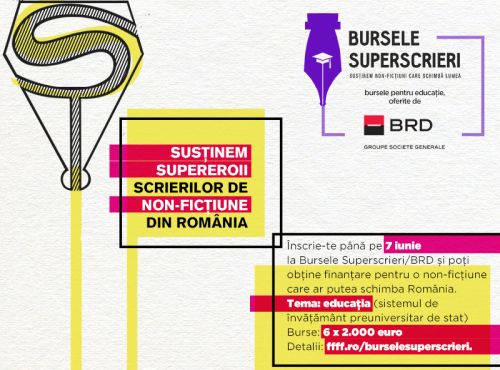 12.000 de euro pentru povești bine scrise: Bursele Superscrieri pe Educaţie