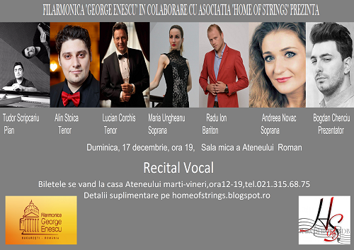 Muzică de operă şi eleganţă: Un recital-eveniment cu artişti lirici