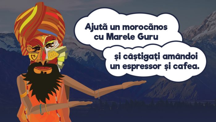 Până la finele lunii octombrie, poți ajuta un prieten morocănos cu Marele Guru Kafune!