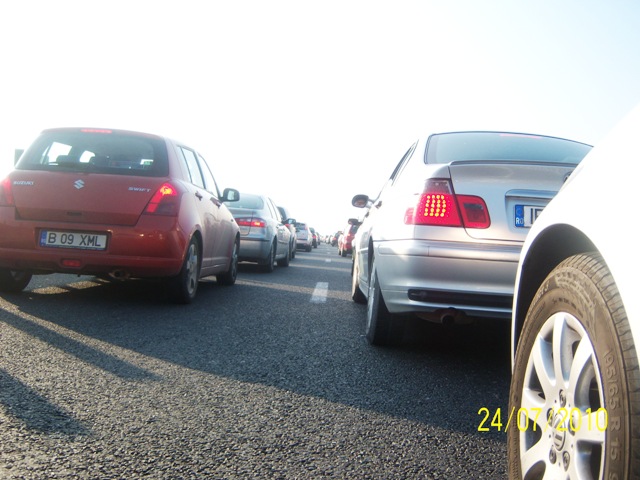 Accident in lant pe Autostrada Soarelui