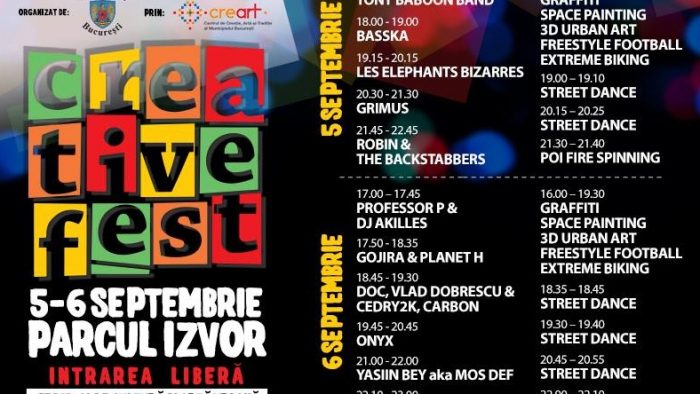 Creative Fest dă startul distracției în Parcul Izvor din Capitală