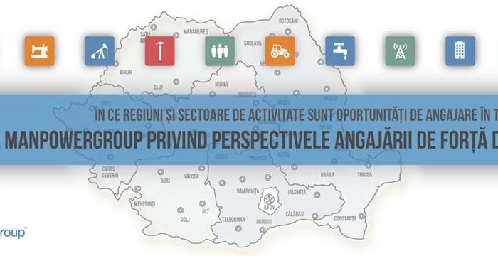 Premieră: Previziunile de angajare din toate regiunile şi industriile din România sunt pozitive