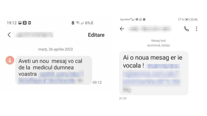 SMS-uri cu un conținut fals. Ce pericole ne pasc dacă accesăm link-urile primite